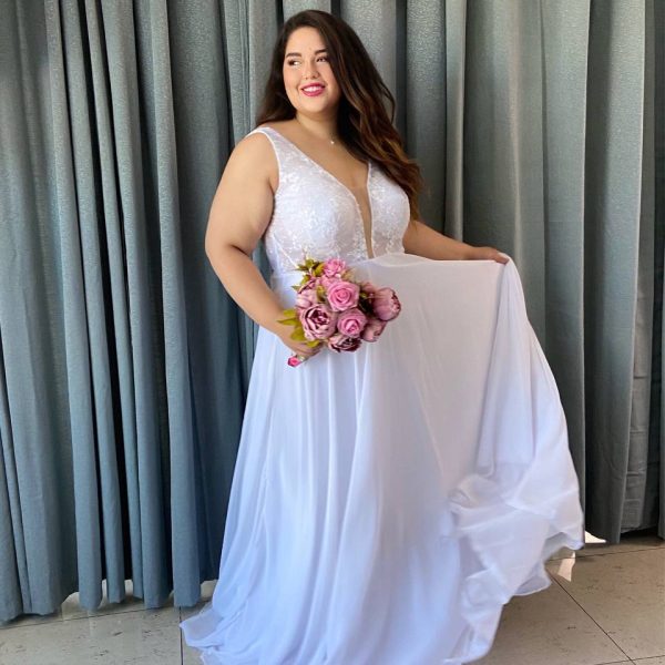 novias alta costurra talla grande