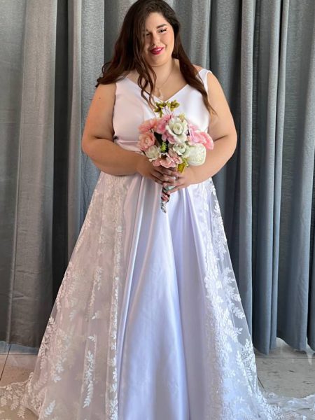 casa de moda santiago - novia talla grande XL color blanco