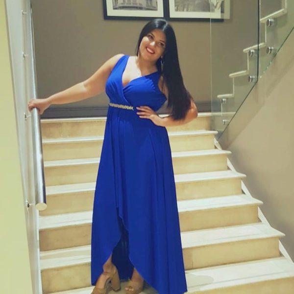 clientes casa de moda santiago vestido azul