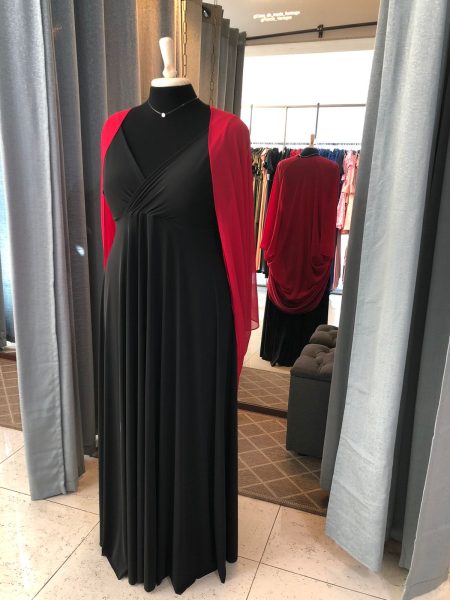 kimono de gasa color rojo