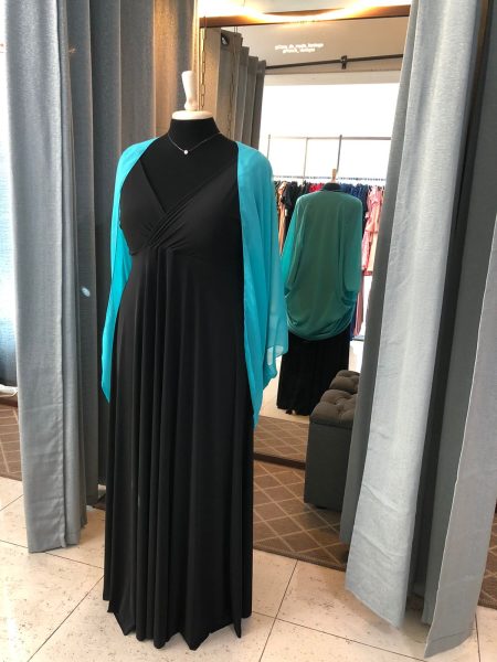 kimono de gasa color turquesa