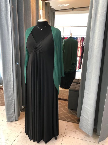 kimono de gasa color verde