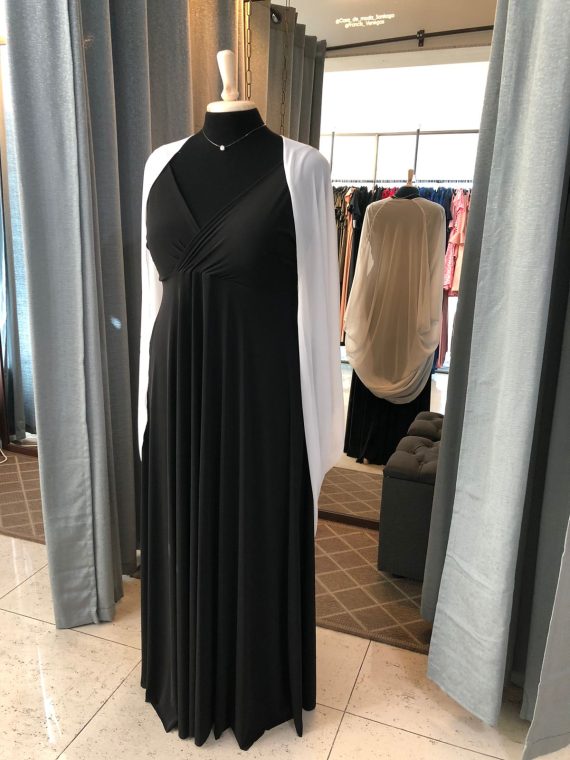 kimono de gasa color blanco