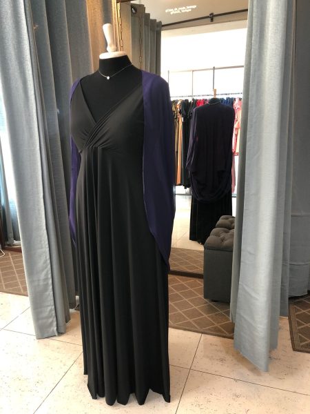 kimono de gasa color morado