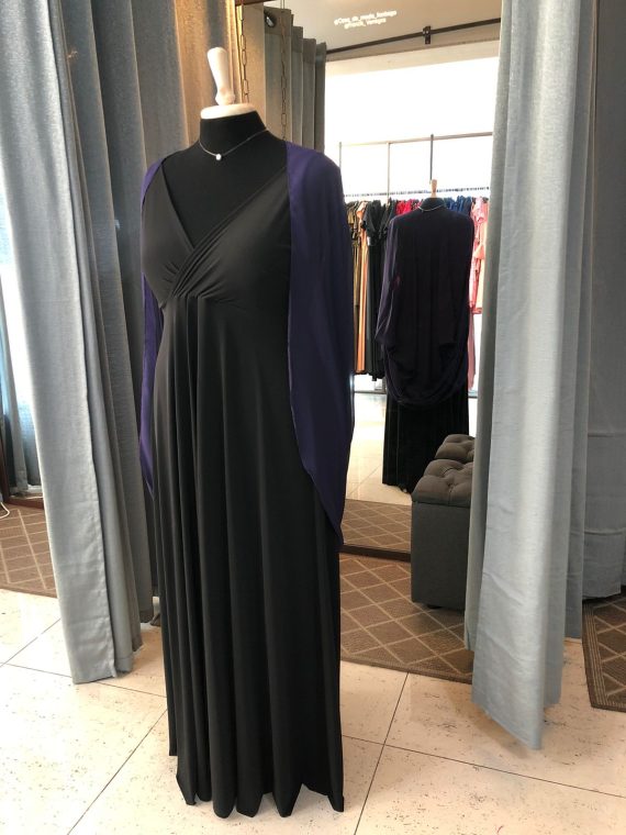 kimono de gasa color morado