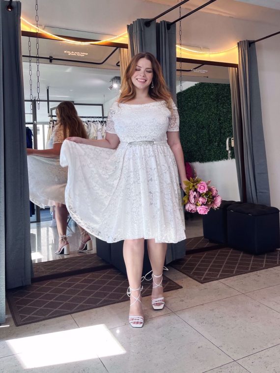 Vestido Brigitte con falda corta