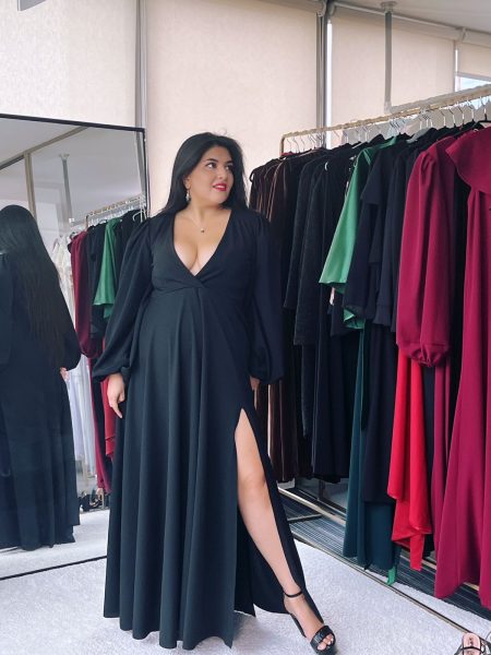 Vestido Angelina Negro Largo