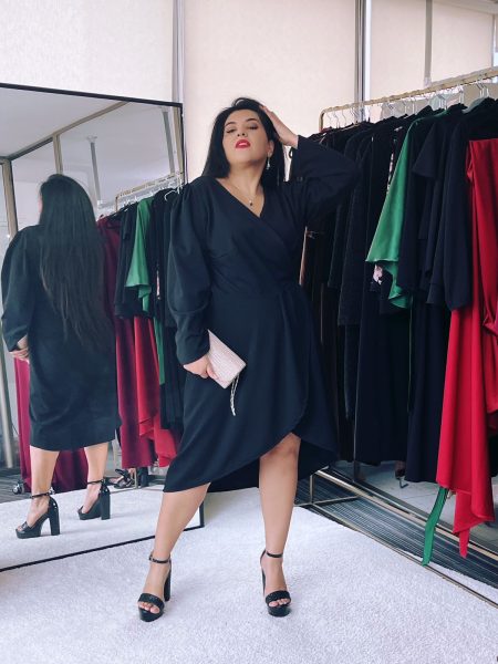 Vestido Lucía negro cóctel