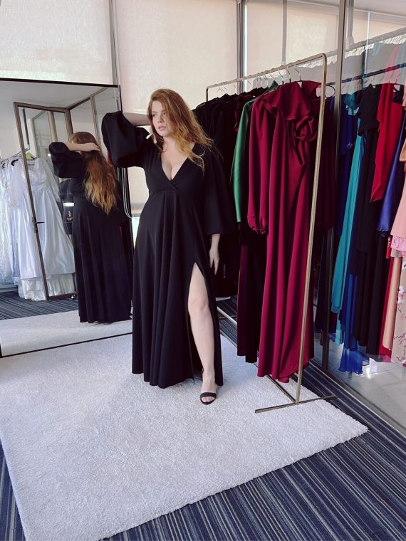 Vestido Angelina Negro Largo