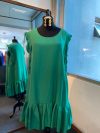 Vestido Antonia color Verde falda Corta Talla : "XL" de Lino