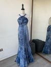 Vestido Galaxia (Exclusivo para arriendo) (apegado) Gris-azul falda Sirena "XS-S"
