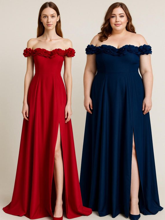 Vestido Jade (Exclusivo) color Magenta strapless y falda larga con tajo  (Corsé) talla "XS" (con guantes opcional)
