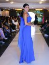 Conjunto Top con tul y Falda de Crepe color Azul Rey: "S-M"