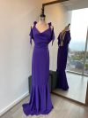 Vestido Vega sirena (apegado) Morado Obispo falda larga talla "M"