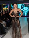 Vestido Perla (Exclusivo para arriendo) Lentejuelas negro-dorado falda Larga "Apegada" Talla : "XXS"