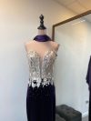 Vestido Paloma con corse (apegado) color beige y morado Sirena "S-M"